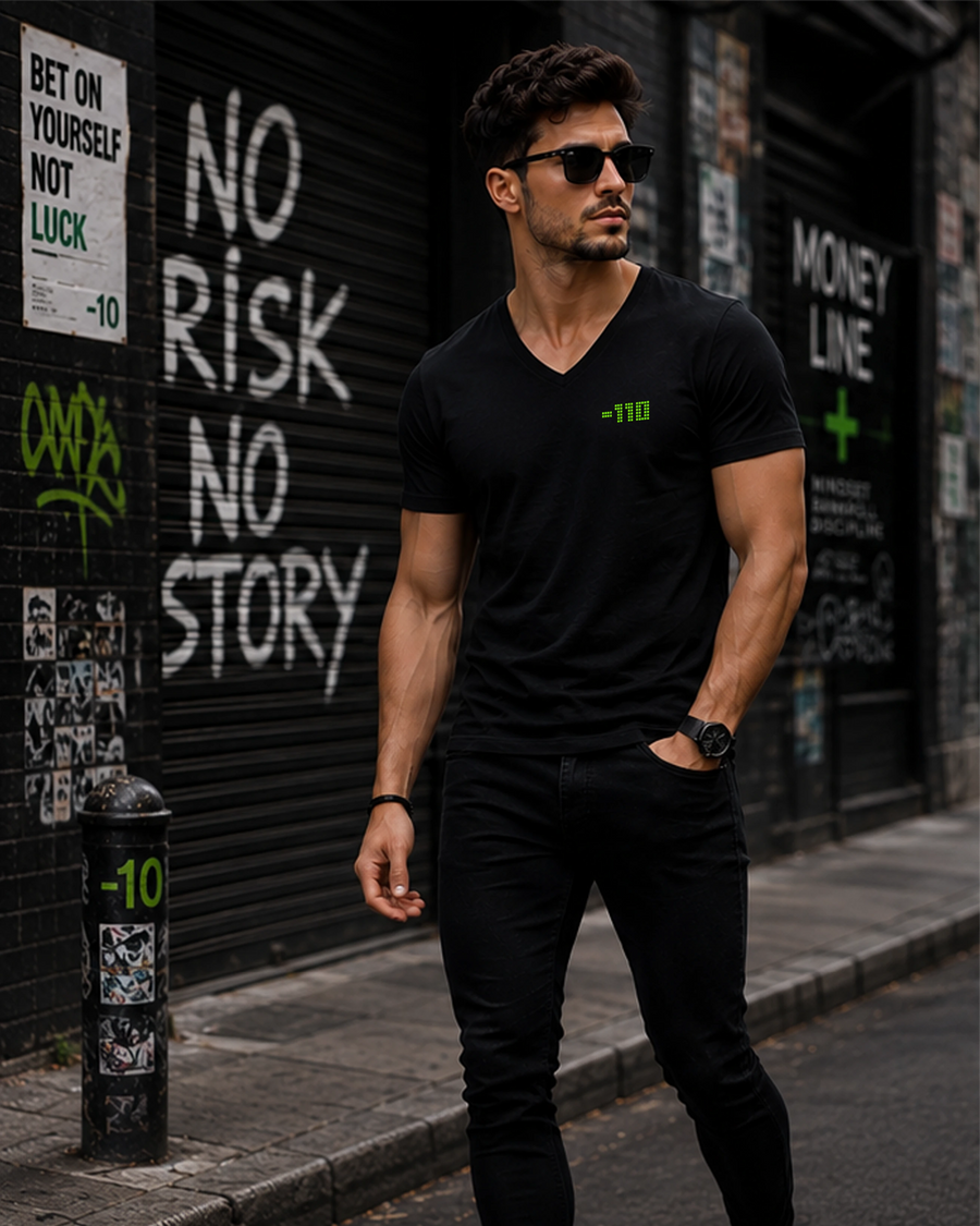 Cut V neck -110